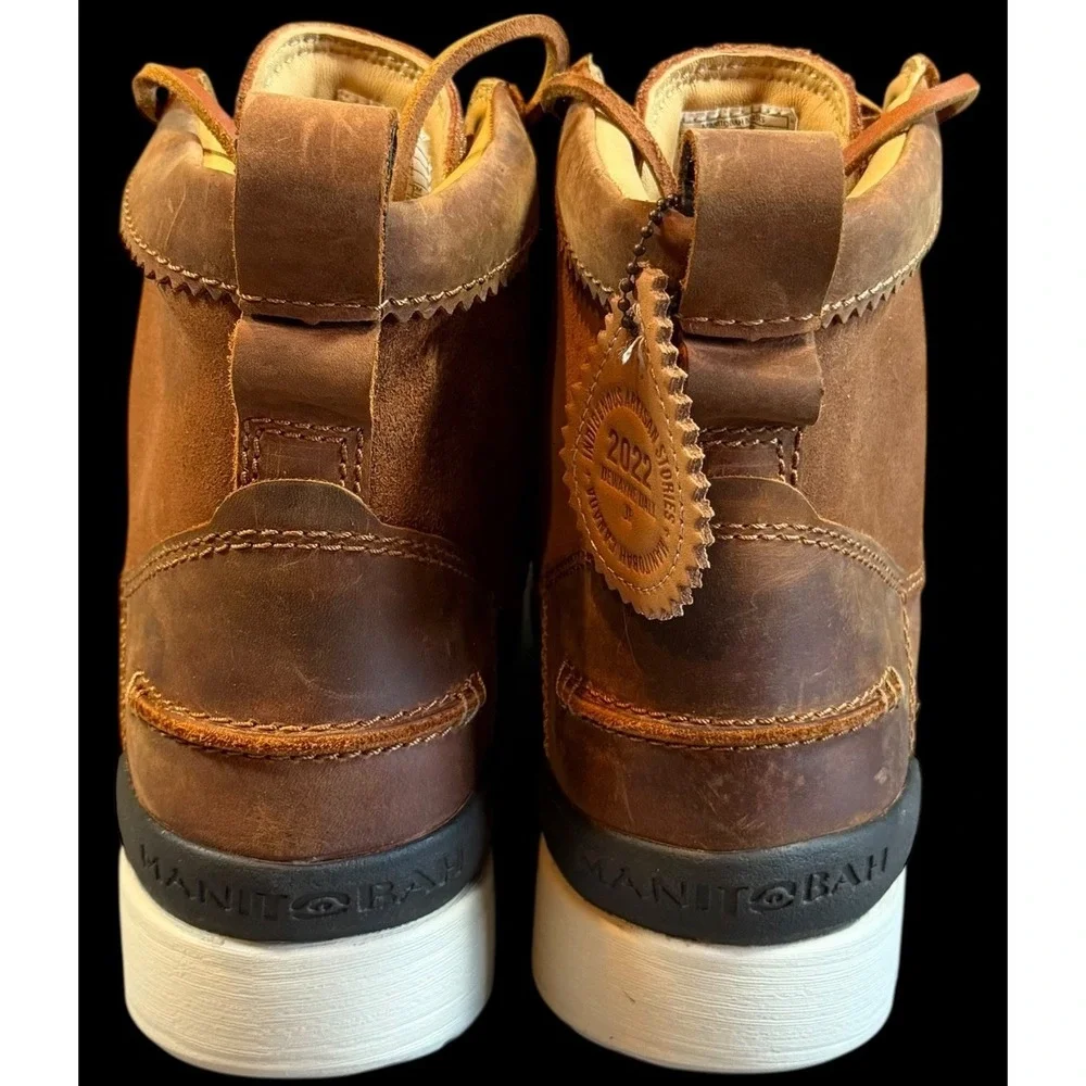 Manitobah Mukluks Mesa Moc Toe Waterproof Leather Boot Sneaker Men's Size 10